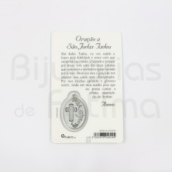 Pagela São Judas Tadeu c/ medalha e oração