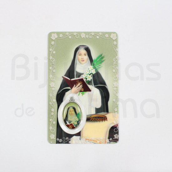 Pagela Santa Margarida c/ medalha e oração