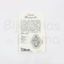 Pagela Santa Margarida c/ medalha e oração